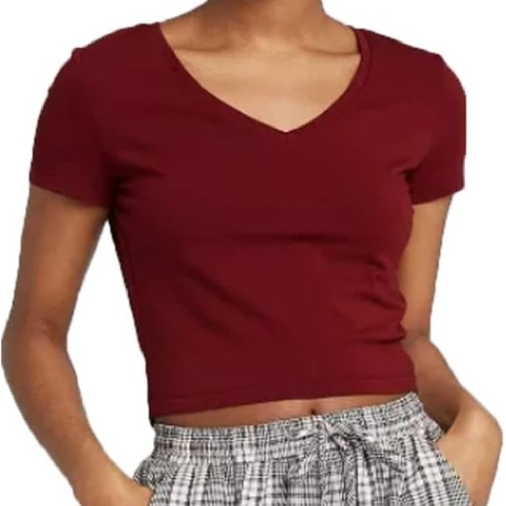 NWT Wild fable crop top v-neck size M
